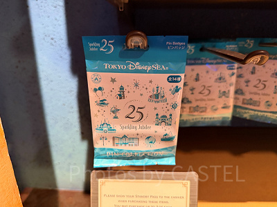 ピンバッジセット(ディズニーシー25周年グッズ)