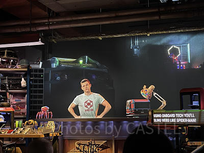 スパイダーマン・ウェブ・アドベンチャーのプレショーの様子(パリディズニー)