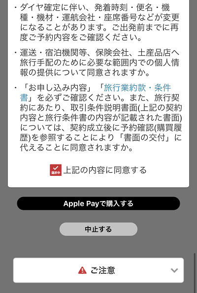 購入手続き（JAL）