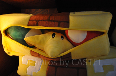 ハテナブロックのクッション 