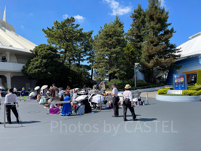 クラブマウスビートの自由席の待ち列　2022年10月1日(土)11時ごろ