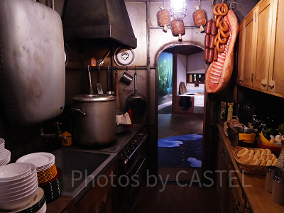 再現されたタイガーモスの厨房