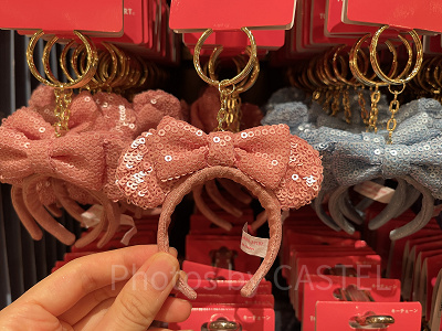 スパンコールキーチェーン(ピンク)