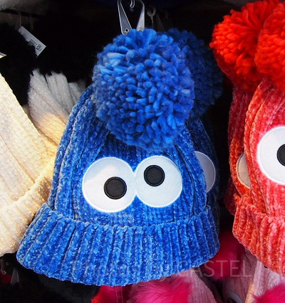 セサミストリートニットキャップクッキーモンスター