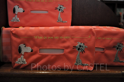 スヌーピー＆ファーロンのティッシュケース