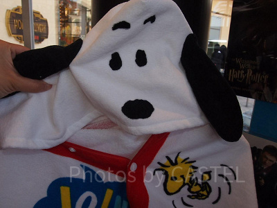 スヌーピーフード付タオル