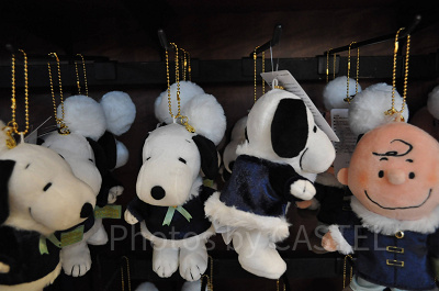 スヌーピーのぬいぐるみキーチェーン