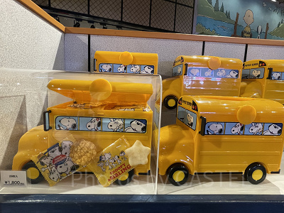 スヌーピースクールバスボックスおせんべい