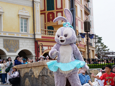 ミッキー広場から見たスパークリング・ジュビリー・セレブレーション