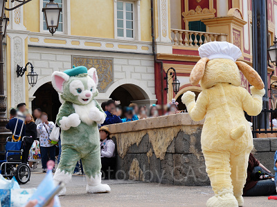 ミッキー広場から見たスパークリング・ジュビリー・セレブレーション