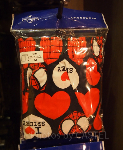 スパイダーマンハート柄トランクスパンツ