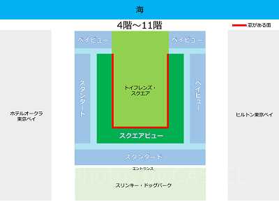 スクエアビューの部屋マップ