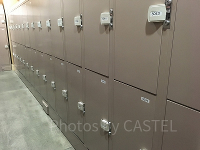 コインロッカーの様子（パークエントランス・ノース付近）