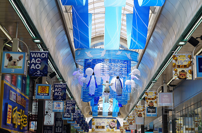 AOAO SAPPOROオープン日の狸小路の様子