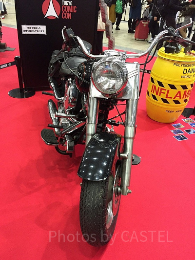 ターミネーターの映画撮影に使用されたバイク現物（東京コミコン2018で撮影）