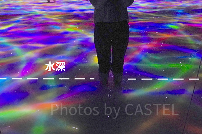 大人の身長で大体ひざ下くらいまでの深さ