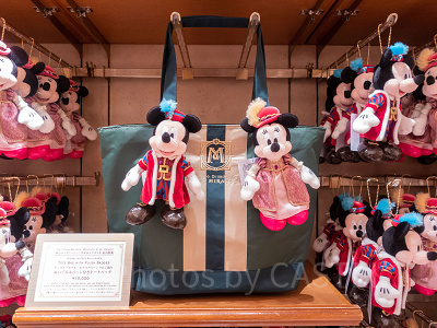 ぬいぐるみバッジ付きトートバッグ（ミラコスタグッズ）