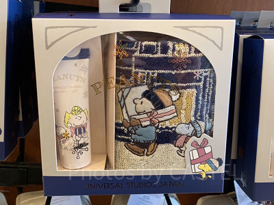 スヌーピータオル&ハンドクリームセット（USJクリスマスグッズ2023）