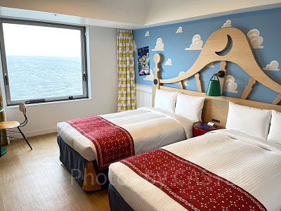 トイストーリーホテルの客室（ベイビュー）