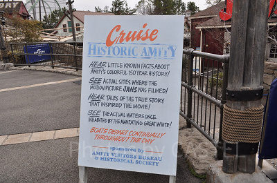 USJジョーズ／アミティの看板