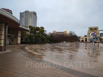 雨の日のUSJ