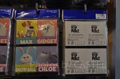 USJペット2グッズ：ペット2キャラクターのメモセット