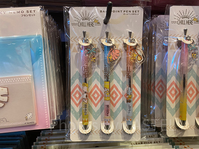 USJスヌーピー夏グッズ/ボールペン3本セット