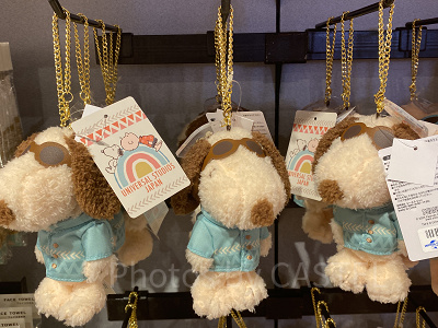 USJスヌーピー夏グッズ/ぬいぐるみキーチェーン