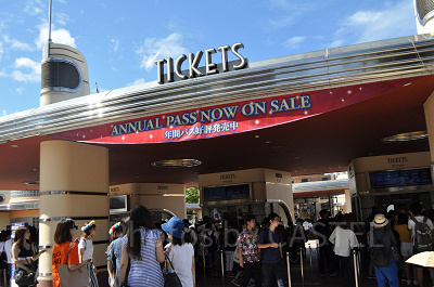 USJのチケットブース