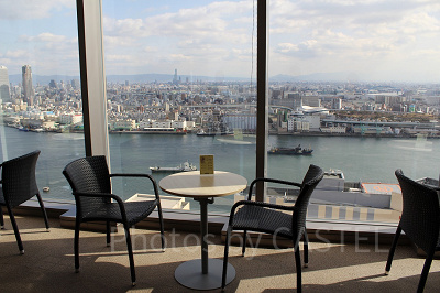 スパの休憩スペースからの眺め