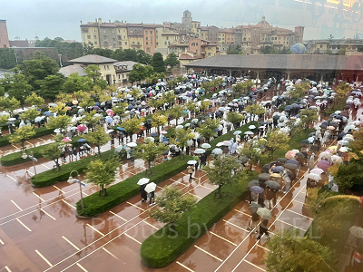 ディズニーシー開園待ちの様子（11月9日）