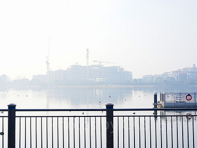 現在建設中の上海ディズニーリゾート第3のホテルの様子