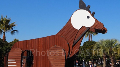 ズーラシアの大型アスレチック