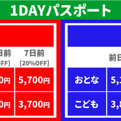 1DAYパスポートの料金