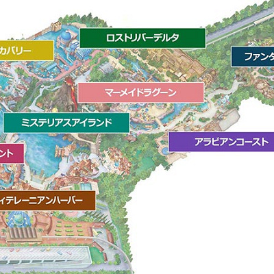 ディズニーシーのエリア地図