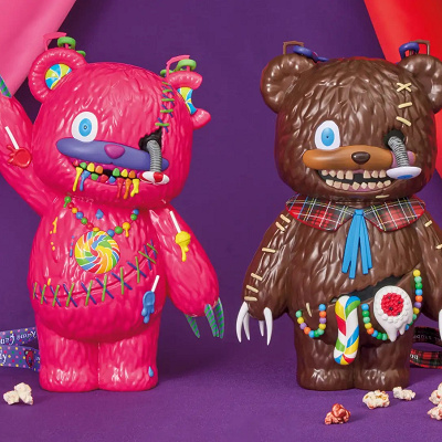 ハミクマ、ハミクマキャンディのポップコーンバケツ