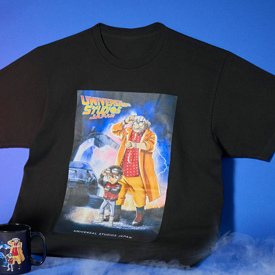 Tシャツ（名探偵コナン×バックトゥザフューチャーグッズ）