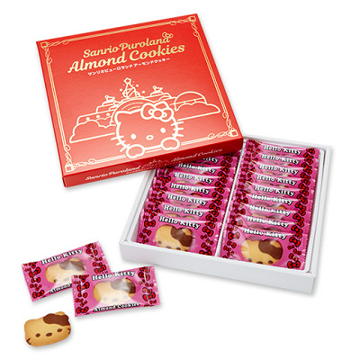 キティの顔の形になったかわいいクッキー