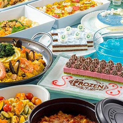 ディズニー短編映画『アナと雪の女王　エルサのサプライズ』をイメージしたデザート