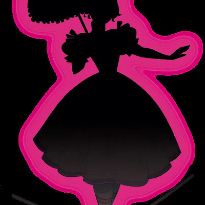 綱渡りをする傘を持った亡霊