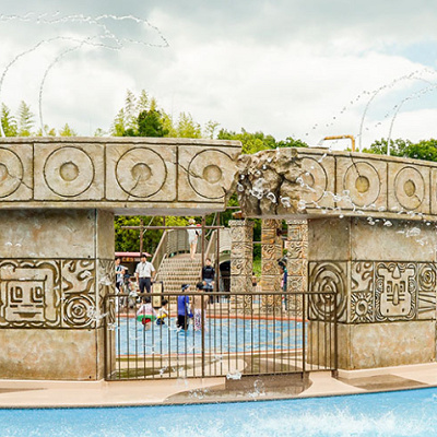 鈴鹿サーキットのあばれ噴水