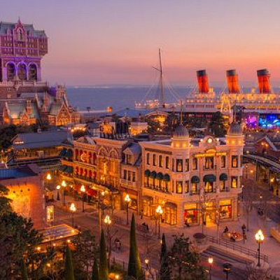 アメリカンウォーターフロントの街並み