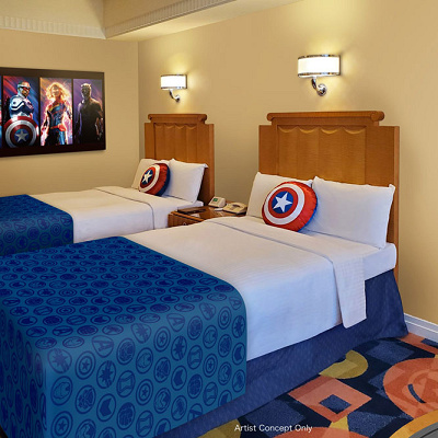 アベンジャーズ×アンバサダーホテル：客室の内観