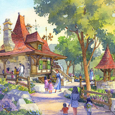 ニューファンタジーランドの美女と野獣エリア