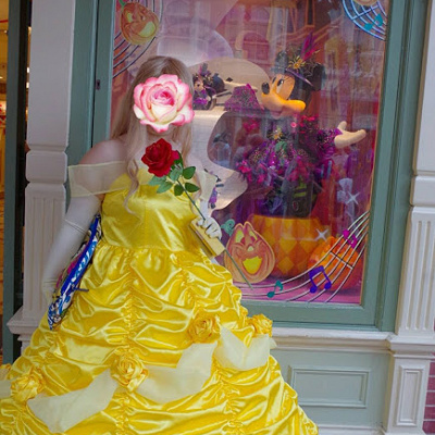 ベルの完成ドレス