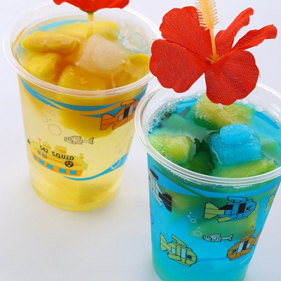 ブルーパインソーダフロート/イエローマンゴーソーダフロート