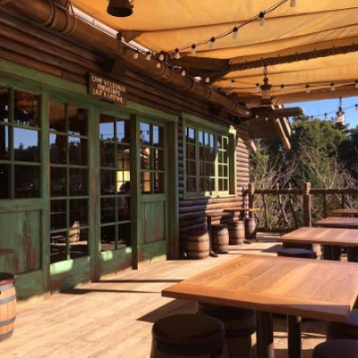 キャンプ・ウッドチャック・キッチン テラス