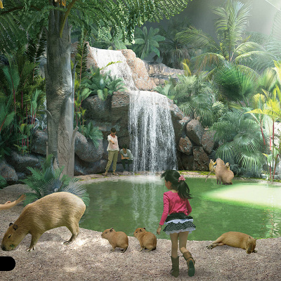 カピバラの滝アマゾンゾーン