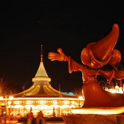 夜のキャッスルカルーセル