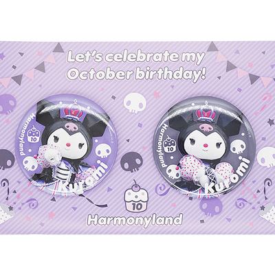 キャラクターバーズデー缶バッジ　クロミ